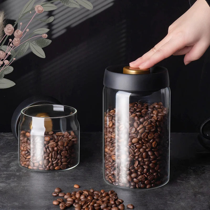 Vacuum Sealed Coffee Jar