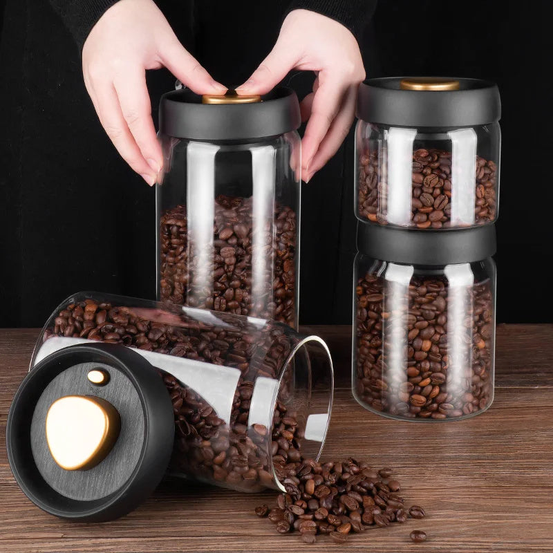 Vacuum Sealed Coffee Jar